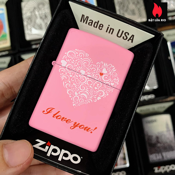 Bật Lửa Zippo 238 Love You Design