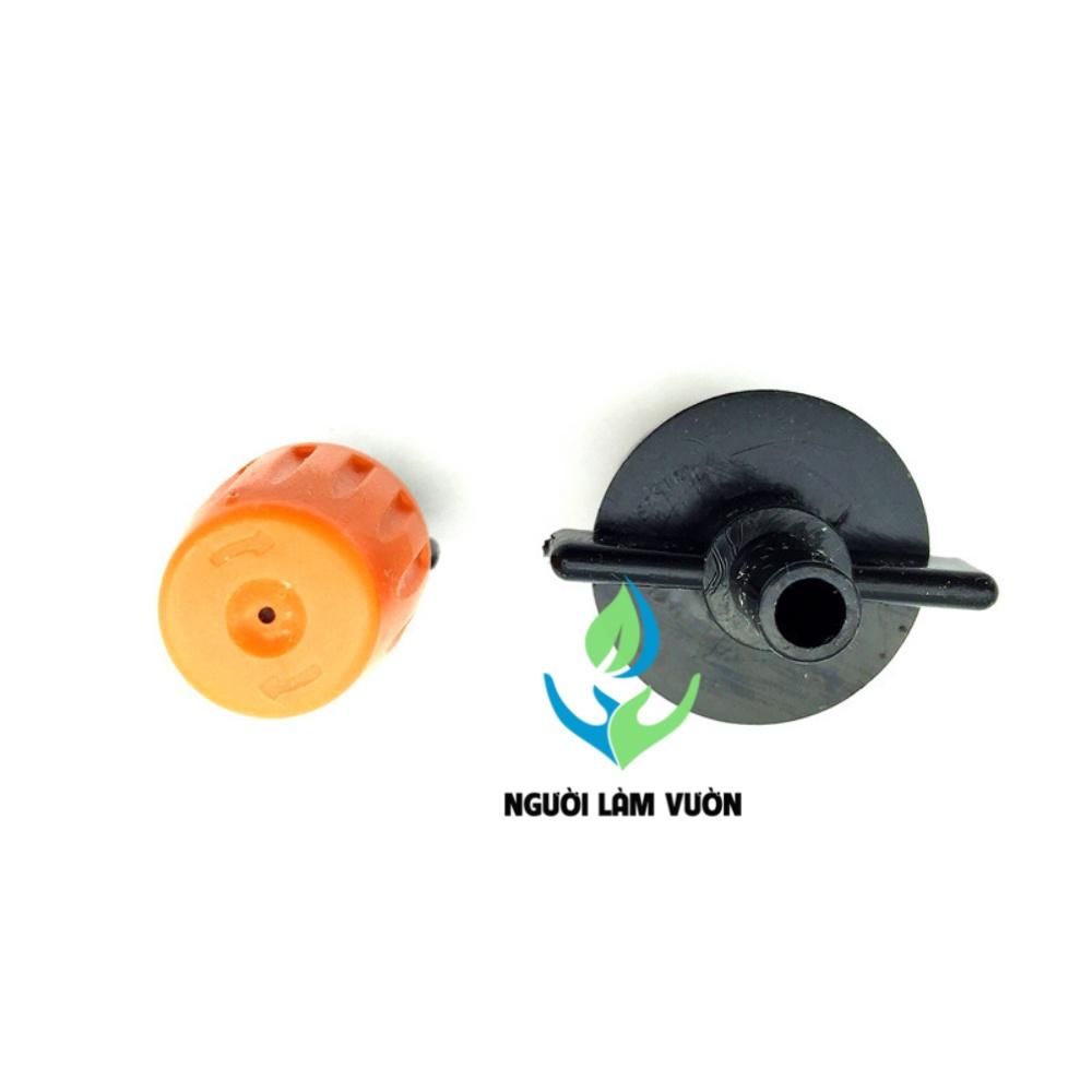 Combo 10 béc phun sương nhựa tưới lan, cây cảnh - điều chỉnh được lượng nước kèm khớp nối ren 21mm