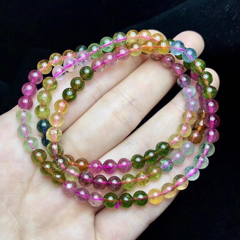 Vòng tay Tourmaline 18K Gold thiên nhiên cao cấp