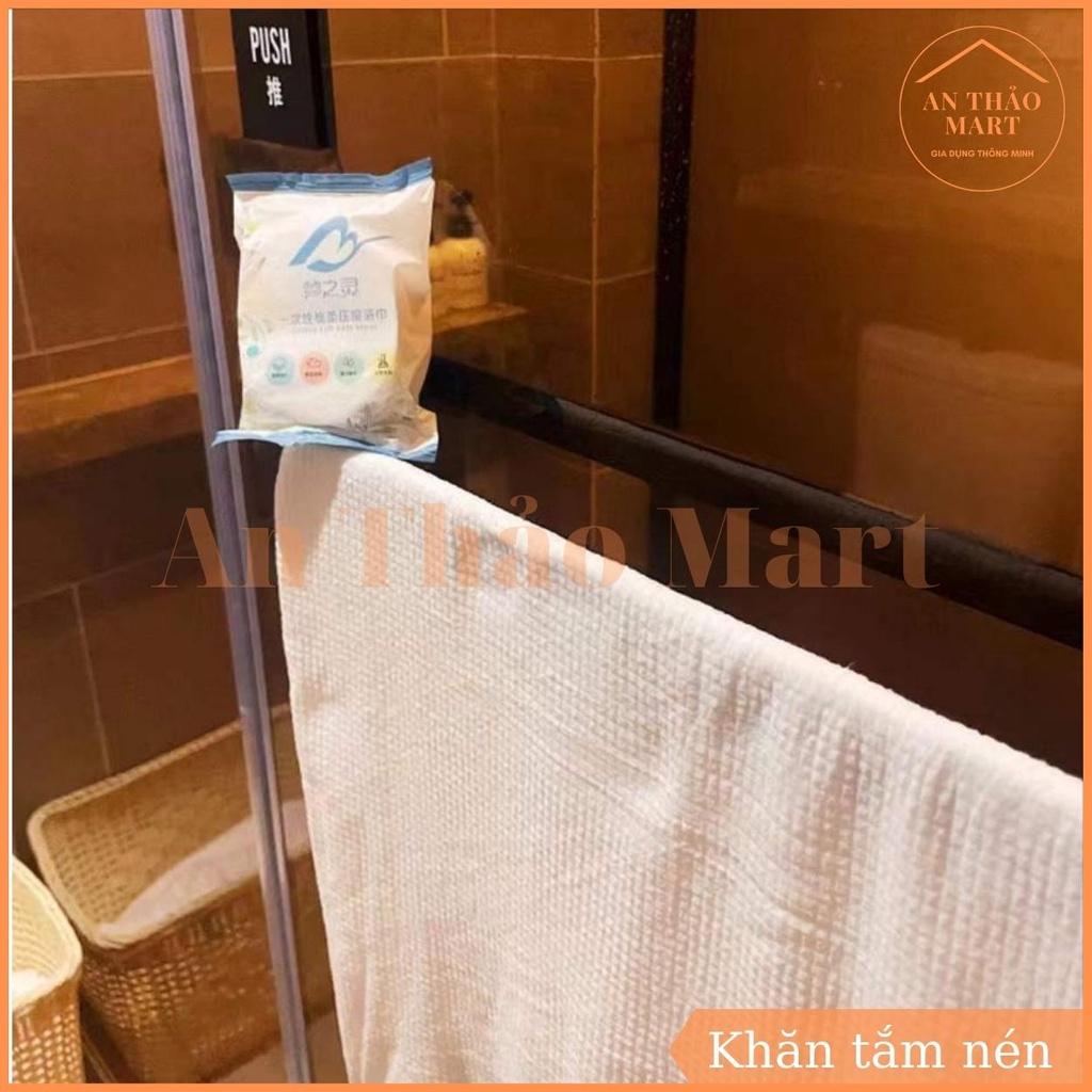 Sỉ 12k -Khăn tắm nén du lịch bằng cotton dùng một lần 70*140 cm