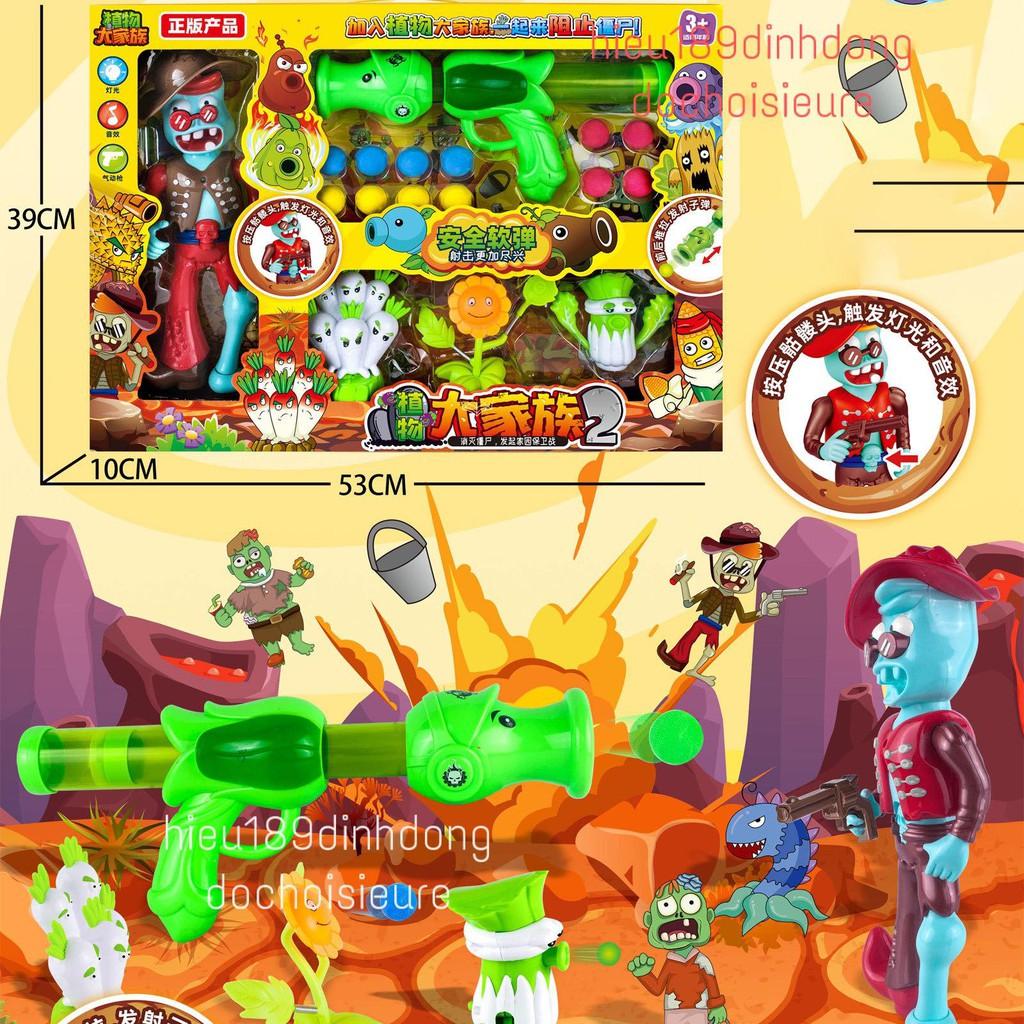 Hộp Đồ Chơi Game Hot Plants vs Zombie hoa quả nổi giận zombie đeo kính