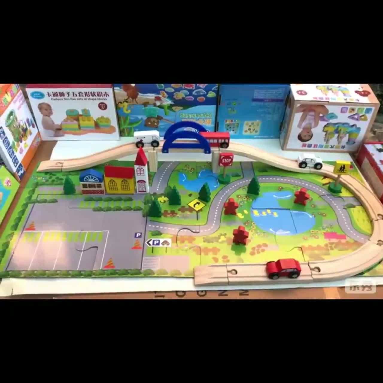 Đồ Chơi Gỗ Cho Bé Giáo Dục Thông Minh Tina Mô Hình Lắp Ráp Cầu Đường Trí Tuệ Cho Bé Thỏa Sức Sáng Tạo Và Thích Thú