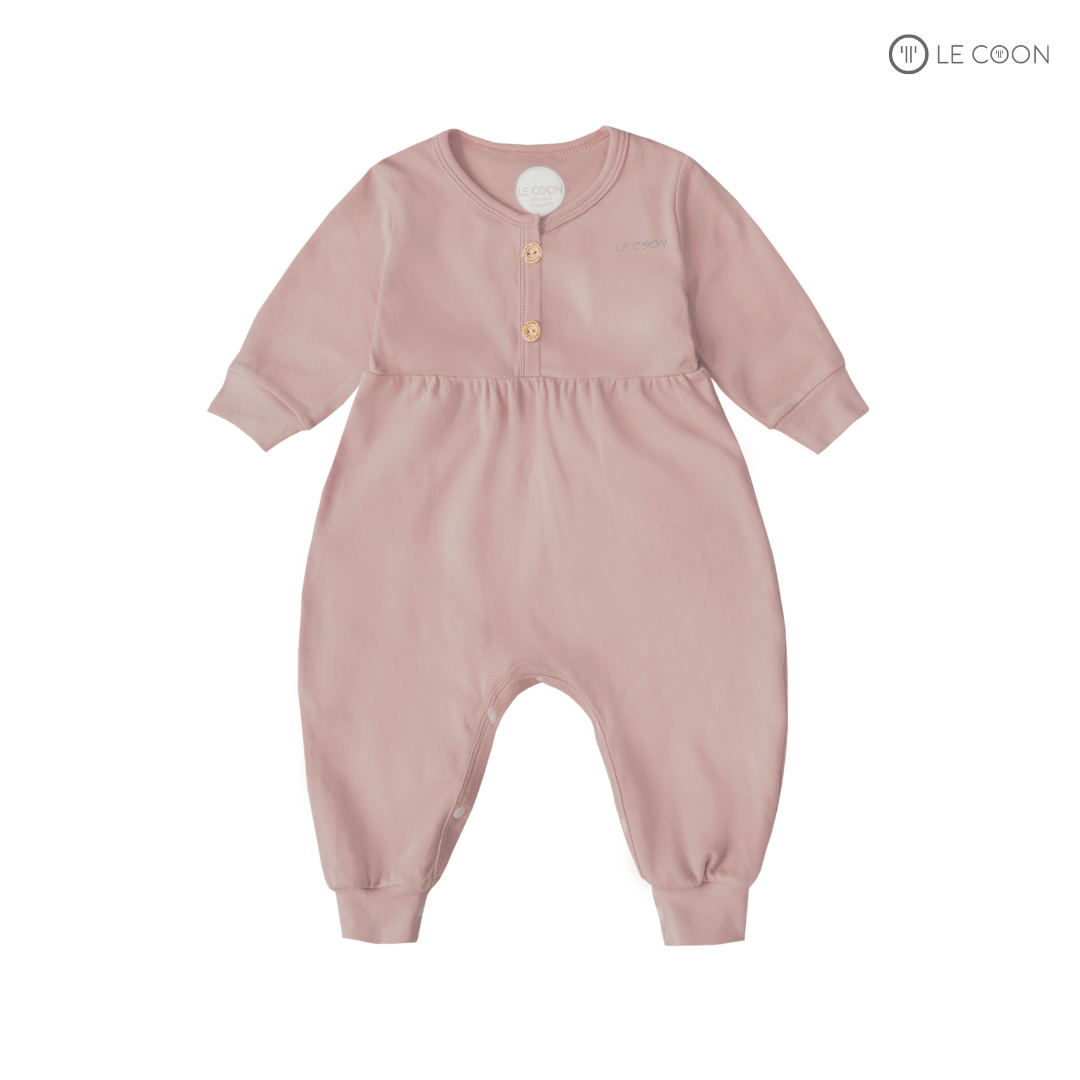 LE COON | Bodysuit Dài Bí Ngô | 3 tháng-2 tuổi