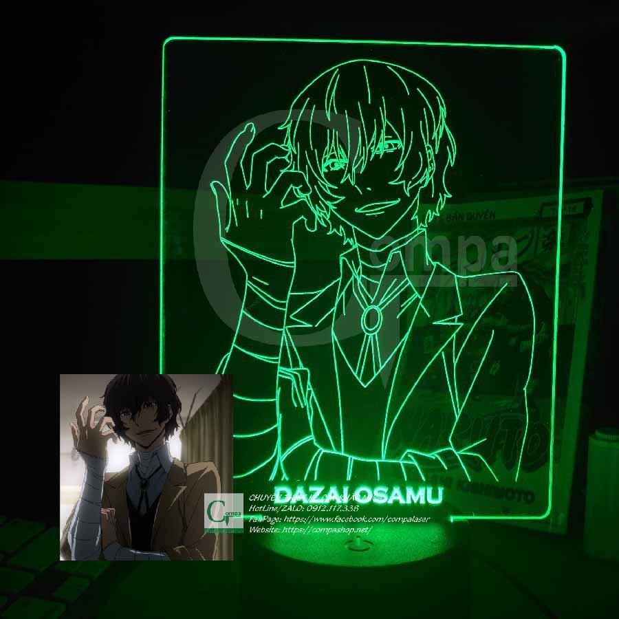 Đèn Ngủ Bungou Stray Dogs Dazai Osamu Type 08 ABSD0108 16 màu tùy chỉnh Compashop