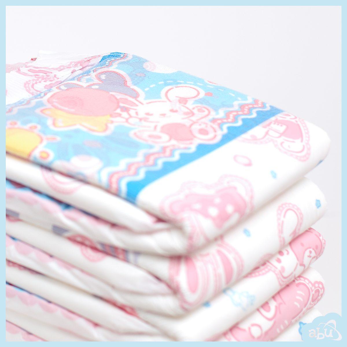 Ddlg Người Lớn Tã Abdl Bebe Màu Hồng Dễ Thương Thỏ Siêu Dày Dùng Một Lần Tã Daddys Cô Gái Ảo Giả Tã Giá Rẻ M/L1pcs