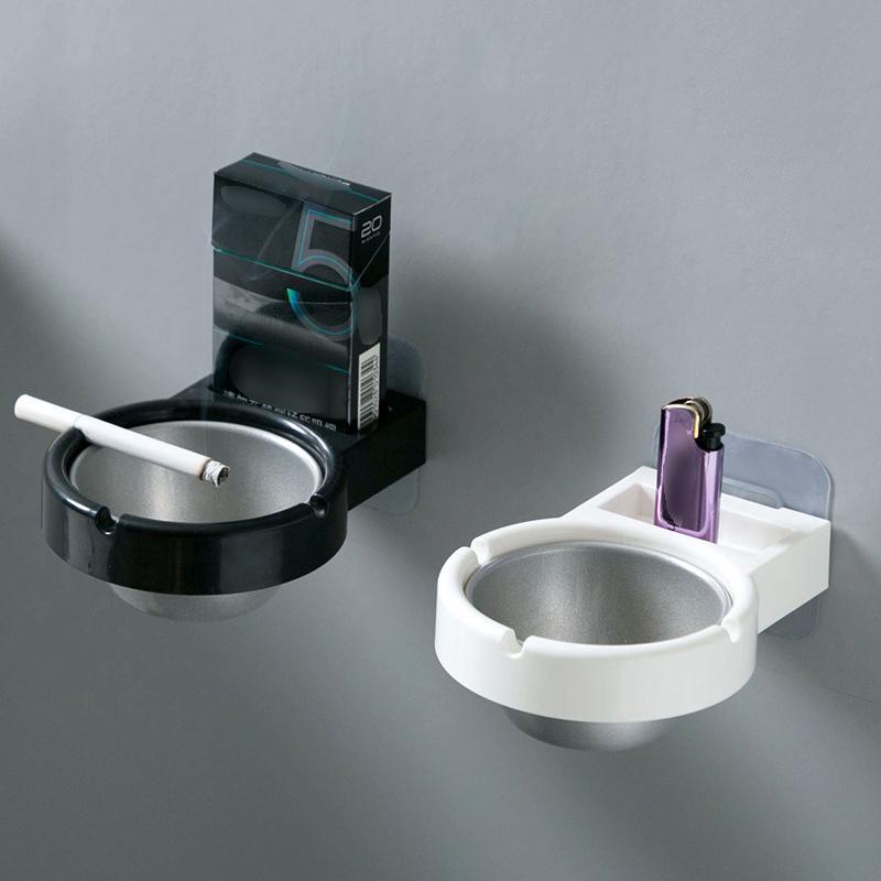 Multifunctional Wall Mounted Stainless Steel Bathroom Storage Rack Ashtray Bathroom Accessories