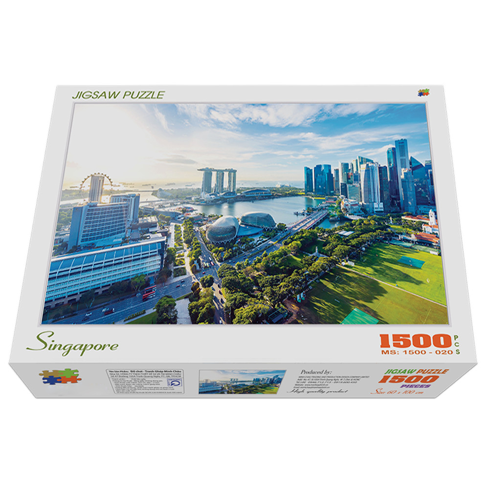 Bộ tranh xếp hình cao cấp 1500 mảnh ghép (60x100cm) – Singapore