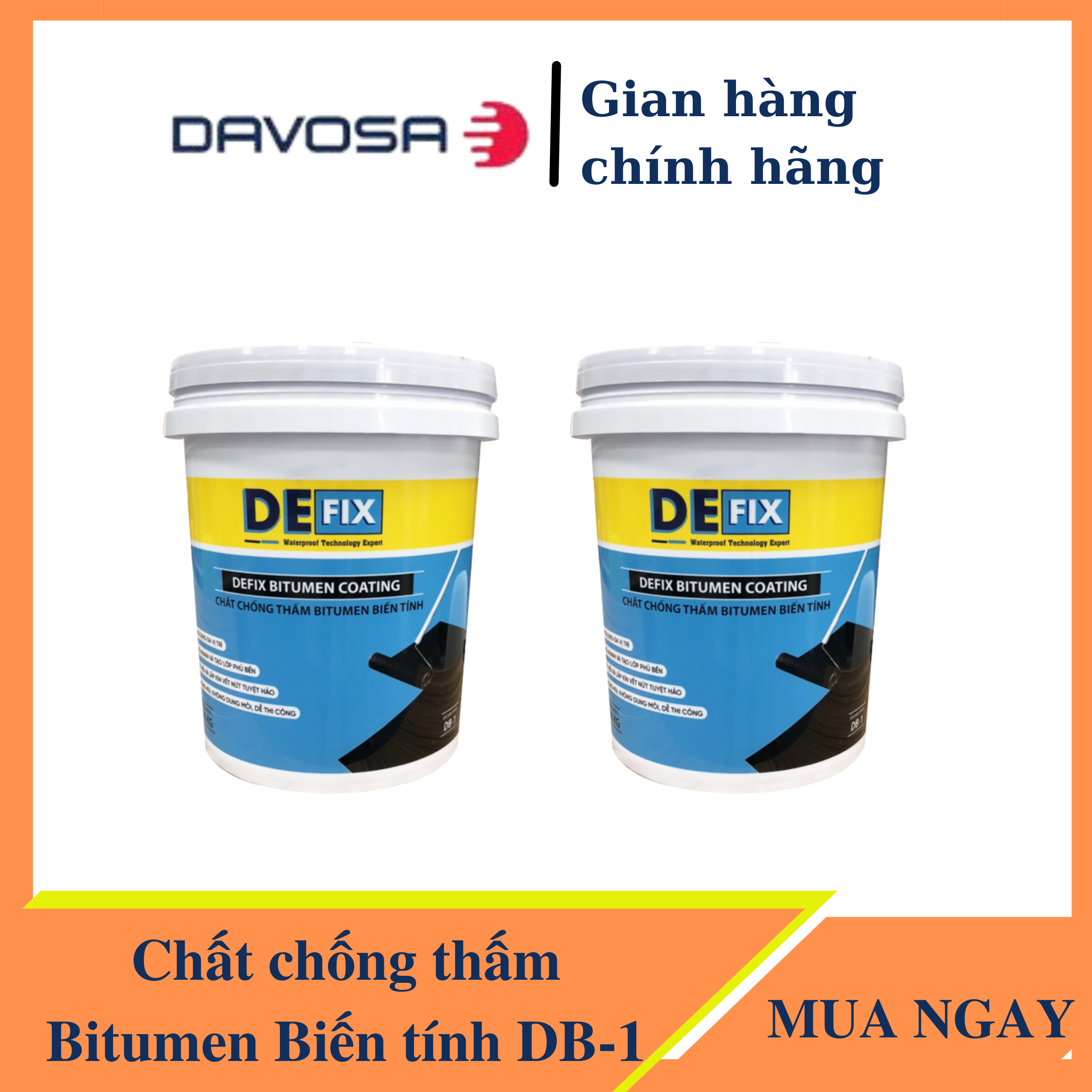 Chất chống thấm Bitumen Biến tính màu đen loại 1kg