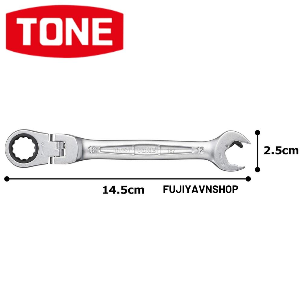 Cờ lê đầu chòng cơ cấu ratchet Tone RMFQ-12