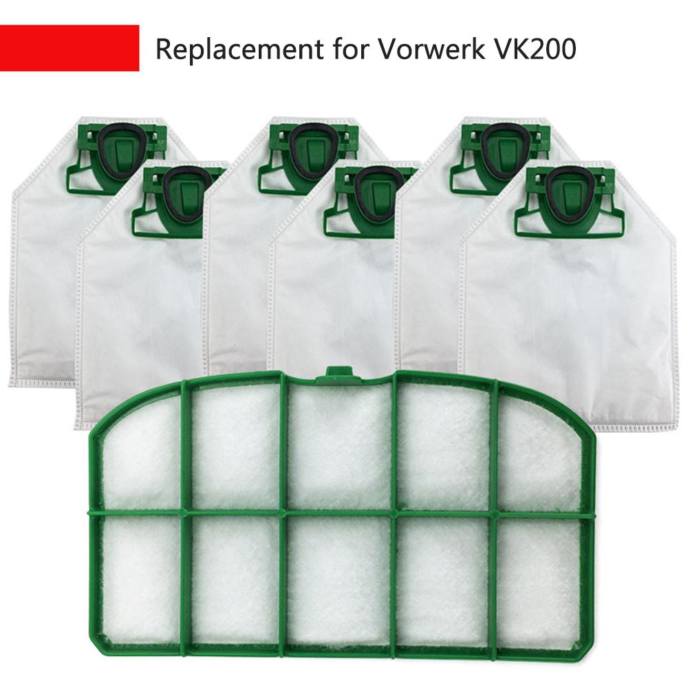 Sự kết hợp của túi bụi, bộ lọc và hương thơm cho bạn lựa chọn. Các bộ phận thay thế đẹp cho máy hút bụi để giữ hiệu suất làm sạch cao, chúng được thay thế cho Vorwerk VK200.