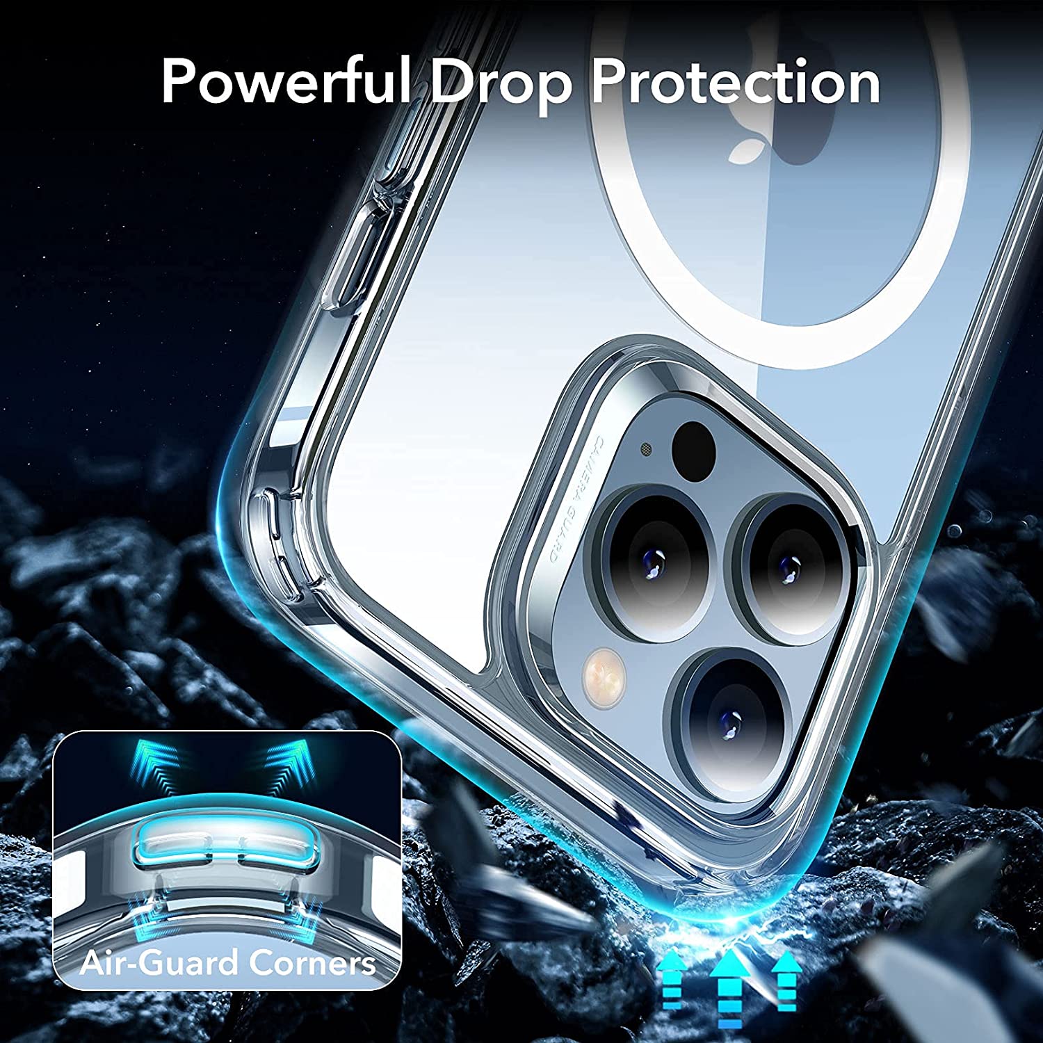 Ốp Lưng Cho iPhone 13 / 13 Pro / 13 Pro Max ESR Classic Hybrid Case with HaloLock MagSafe - Hàng Nhập Khẩu