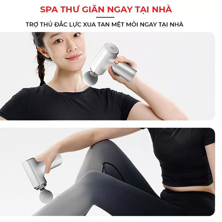 Máy Massage Cầm Tay Mini Với 6 Chế Độ Rung, Máy mát xa Toàn Thân, Cổ Vai Gáy