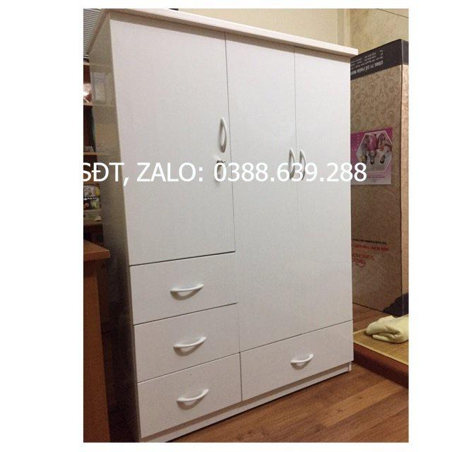 Tủ nhựa 3 buồng 4 ngăn kéo cho bé yêu