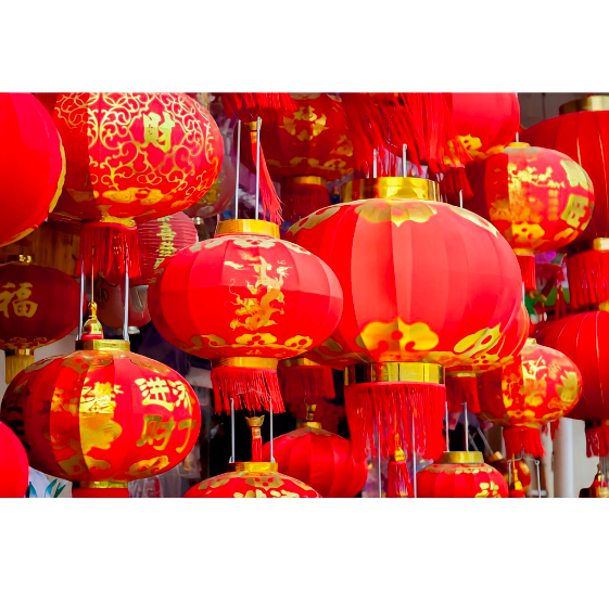 Đèn lồng trang trí ngày Tết - Size từ 30cm đến 50cm - Cây giả, hoa lụa Decor trang trí nhà cửa