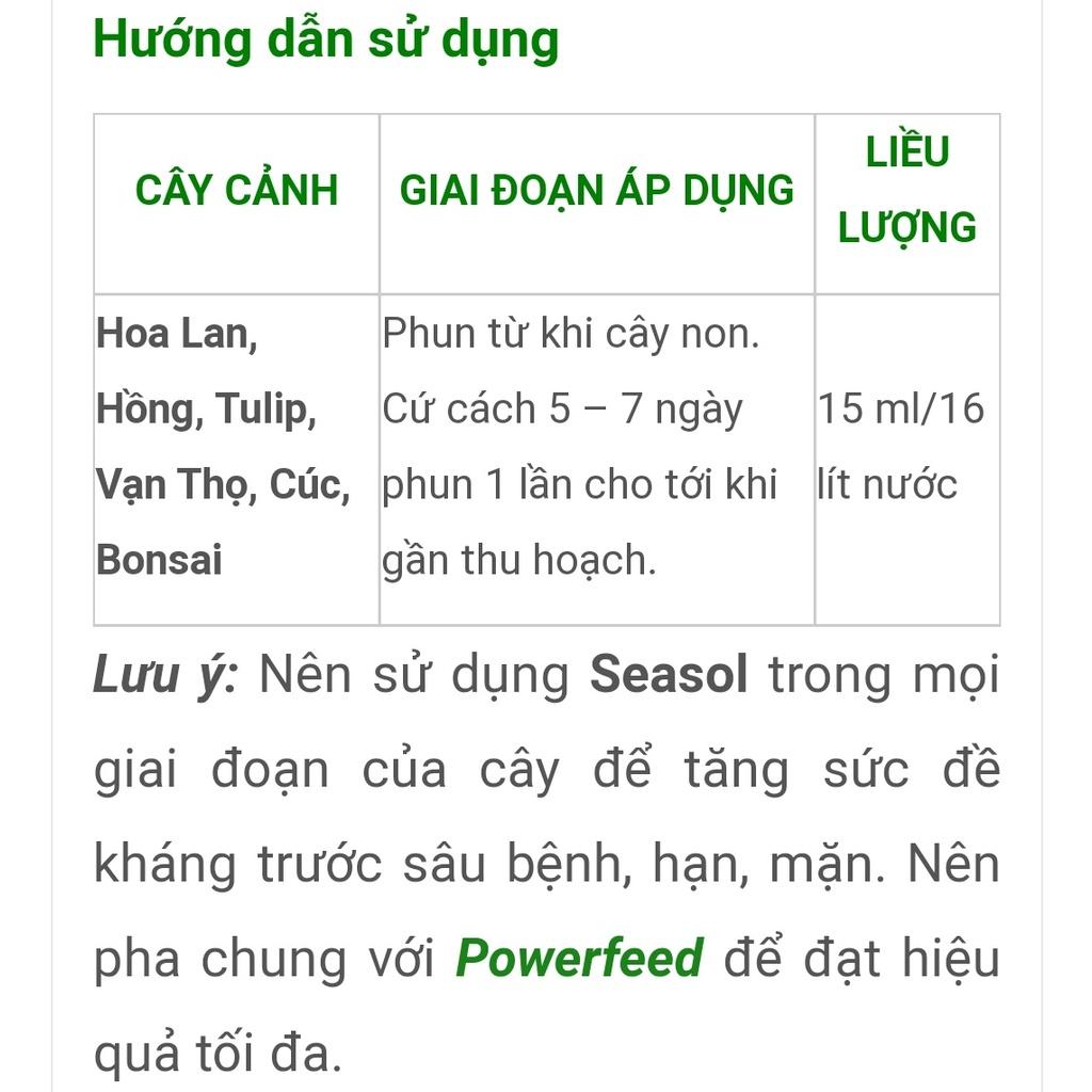 Phân bón chiết xuất từ tảo biển SEASOL chai 1 lít, tốt rễ nhanh, đẻ nhánh khoẻ
