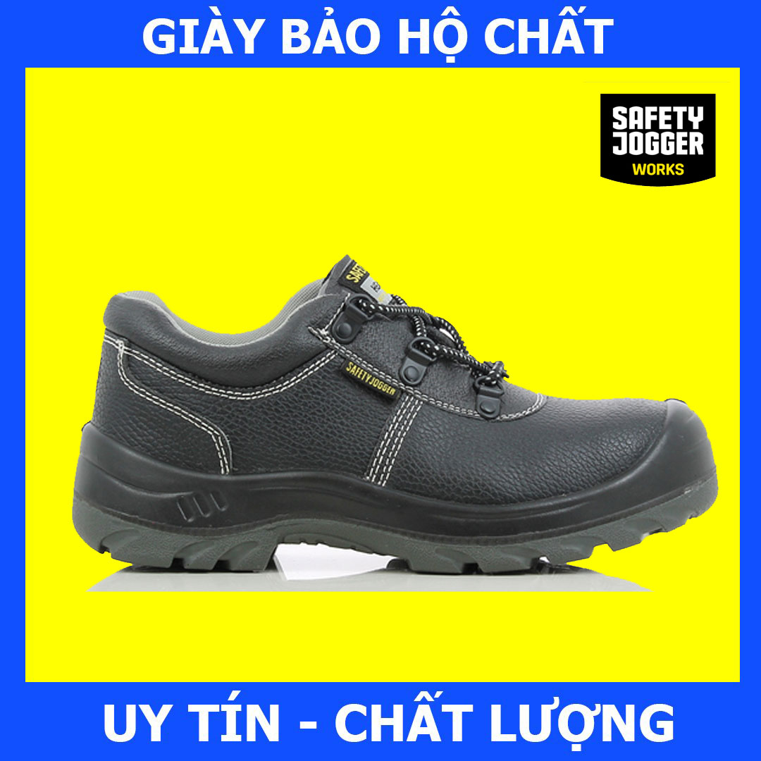 Giày Bảo Hộ Safety Jogger Bestrun S3 Da Chất Lượng Cao, Chống Va Đập Mạnh, Chống Đâm Xuyên