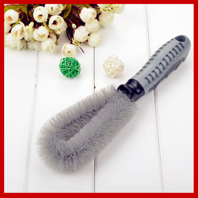 Chổi cọ rửa vành mâm, lazang bánh xe - Kích thước 25cm x 6,5cm x 3cm - Vệ xinh đánh lốp xe ô tô