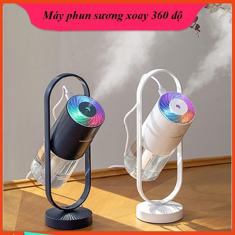 Máy phun sương V90 xoay 360 độ kèm đèn led 7 màu cực đẹp