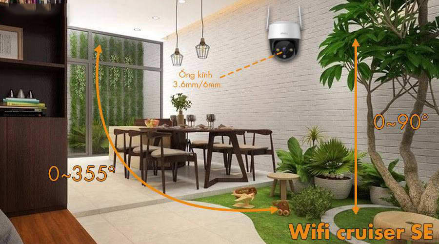 CAMERA WIFI IMOU CRUISER SE S21FP 1080P XOAY 360 ĐỘ, CÓ MÀU BAN ĐÊM - HÀNG CHÍNH HÃNG