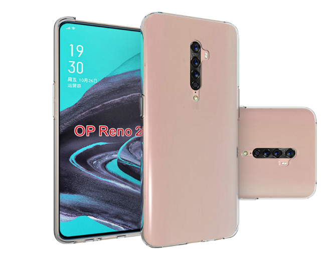 Ốp lưng silicon trong suốt cho Oppo Reno 2 siêu mỏng 0.55mm