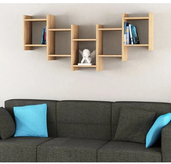 Kệ Gỗ Treo Tường Tundo CTKT517 KT 151x15x64cm