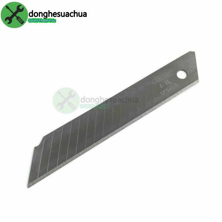 Lưỡi dao rọc giấy C-Mart A0041 14 rãnh 10 lưỡi/hộp 100 X 18 X 0.5mm