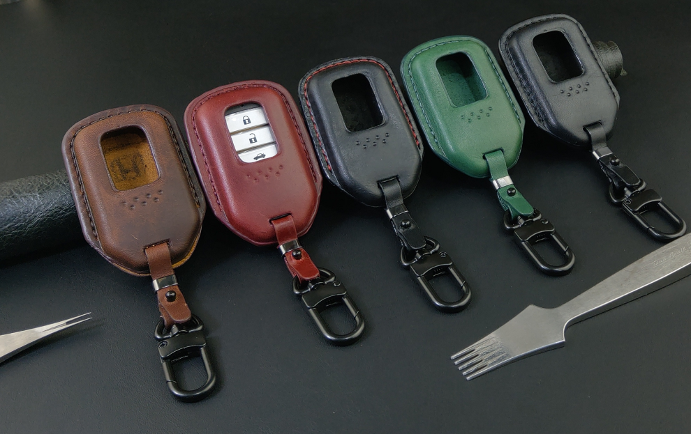 Bao da ép phom handmade chìa khóa xe ô tô Honda CRV HRV CIVIC CITY 2,3,4,5,6 nút bấm da bò giá tận xưởng (có bán sỉ ) - hàng chính hãng