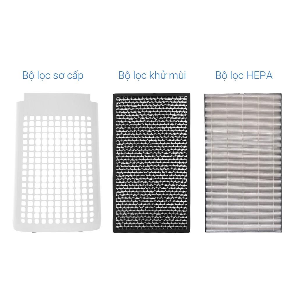 Máy lọc không khí cảm biến bụi Sharp diện tích 58m FP-J60E-W - Hàng chính hãng