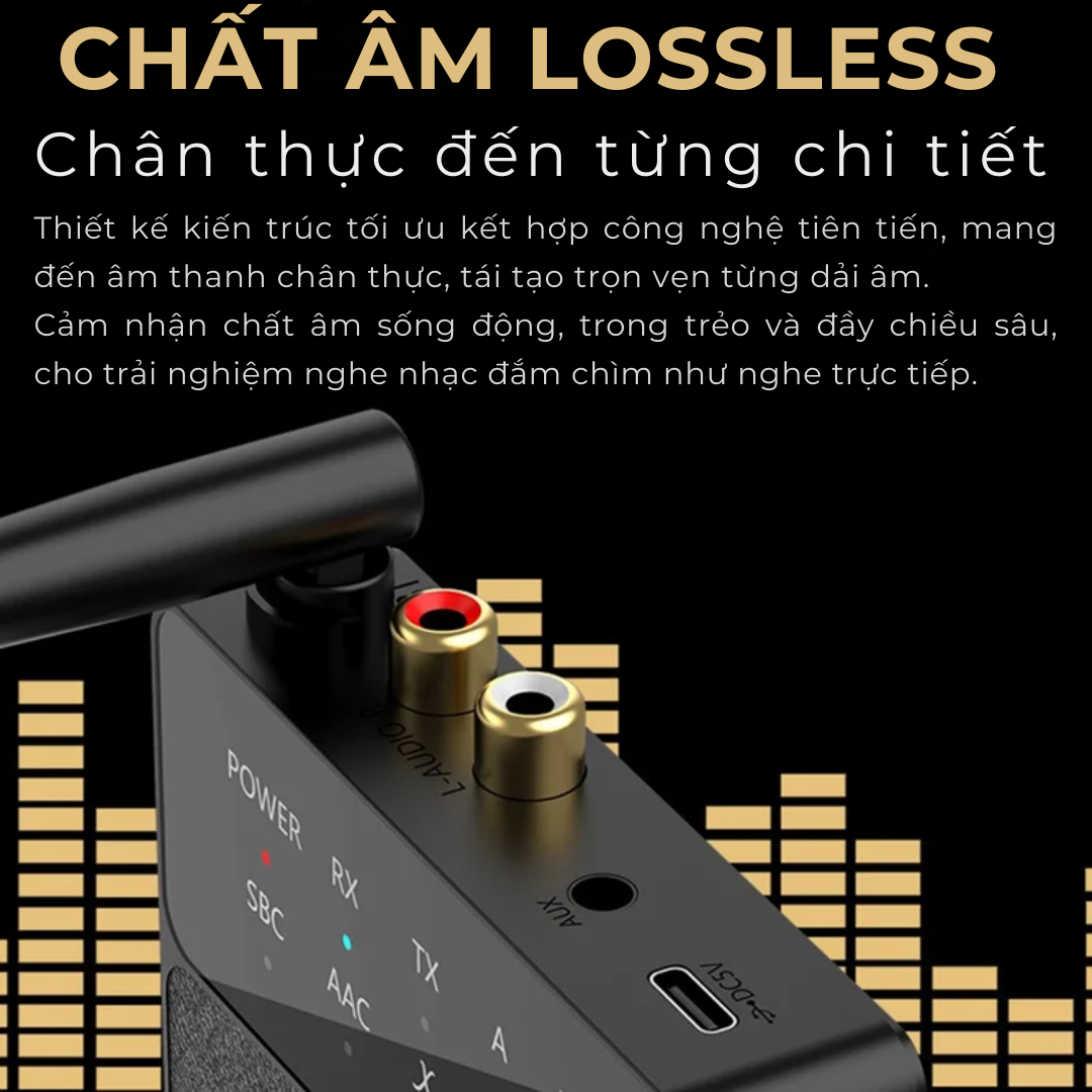 Bộ Thu Phát Bluetooth 5.3 Đa Năng Bluetooth D600 - Hàng Nhập Khẩu