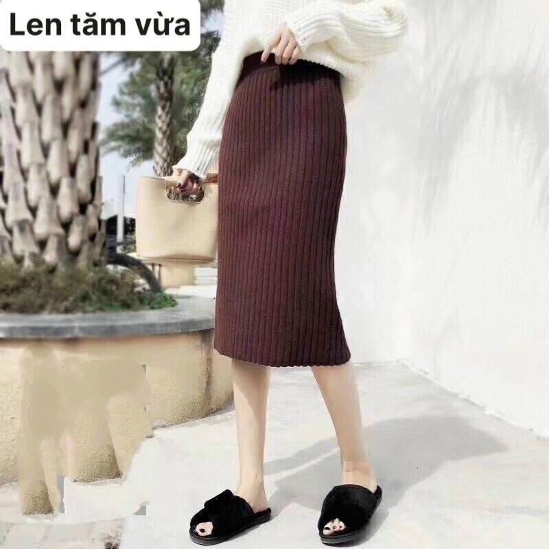 CHÂN VÁY LEN BÚT CHÌ ĐẸP 2019 VEB392