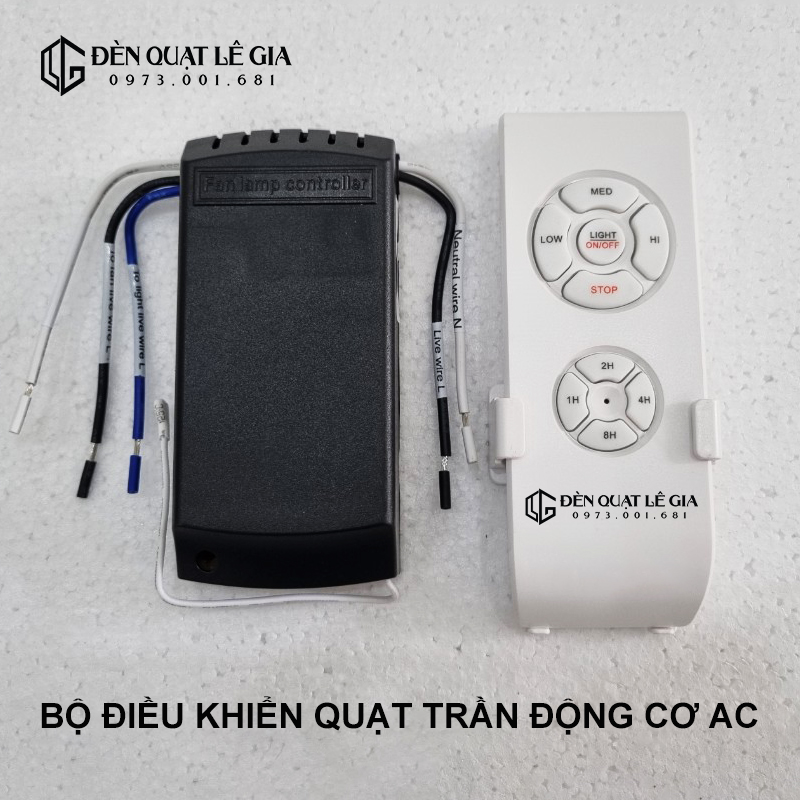 Bộ Nguồn và Điều Khiển Quạt Trần 5-6 số DC | Điều Khiển Quạt Trần DC inverter biến tần 3 pha { Hàng Chính Hãng