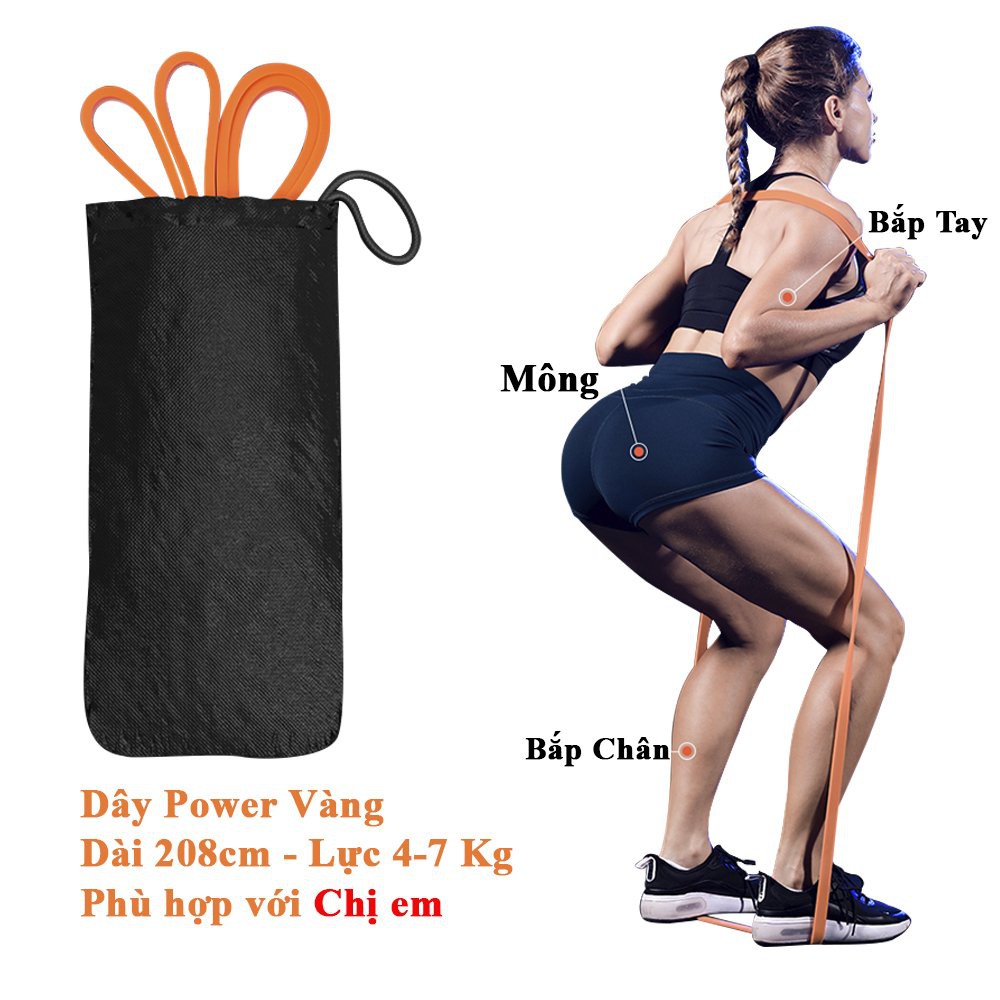 Dây kháng lực Power Band đa năng, hỗ trợ luyện tập thể dục, tiện lợi tại nhà, văn phòng TOPBODY - T1 - DKHAL01