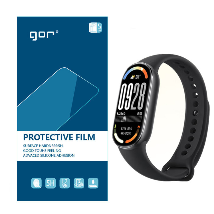 Miếng dán TPU bảo vệ màn hình GOR cho Xiaomi Smart Band 10 (Hộp 5 Miếng) - Hàng Chính Hãng