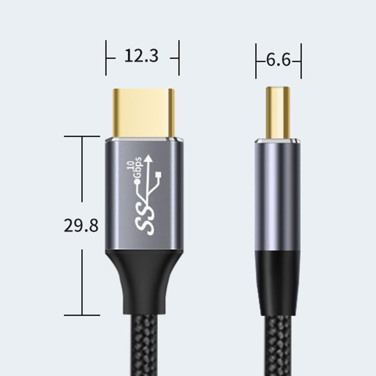 USB C to Type C Cable 3.1  10GB 100W PD Charging for