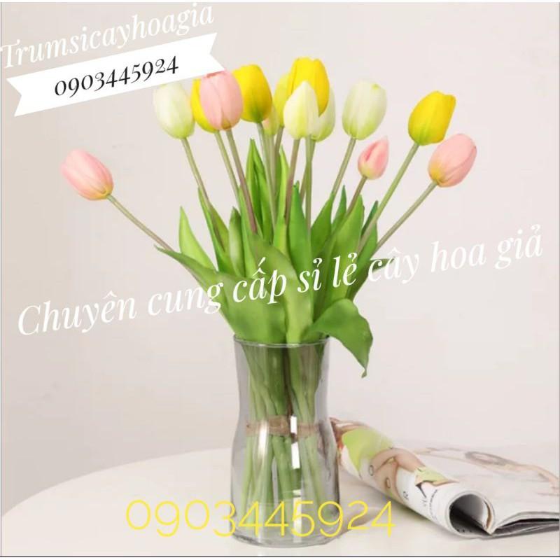 Combo Bó tuylip 5 bông casu mini cao cấp - Hoa giả