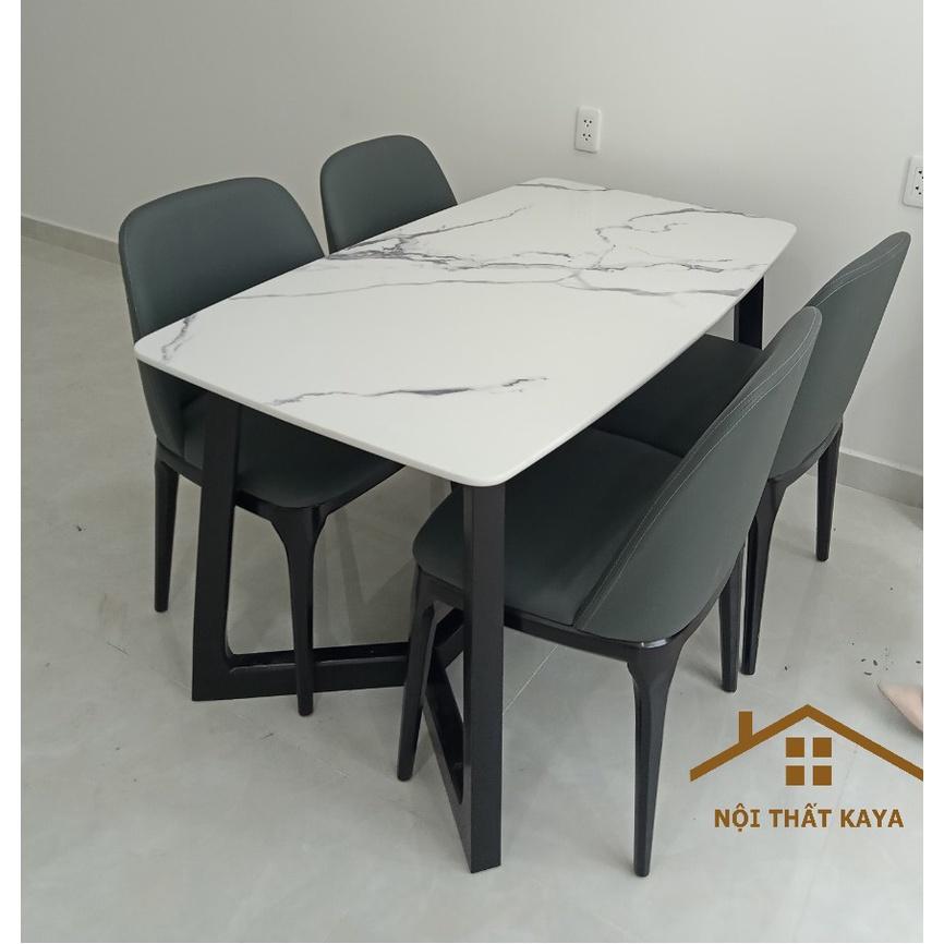 Bộ Bàn Ăn 4 Ghế Mặt Đá Nhập Khẩu Doxa BAK – 01