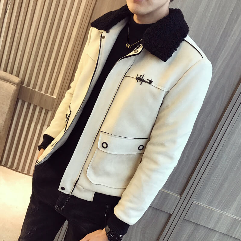 Áo khoác/Áo jacket nam, cổ bẻ, thời trang, phong cách Hàn Quốc, một màu, cập nhật xu hướng thời trang TA256
