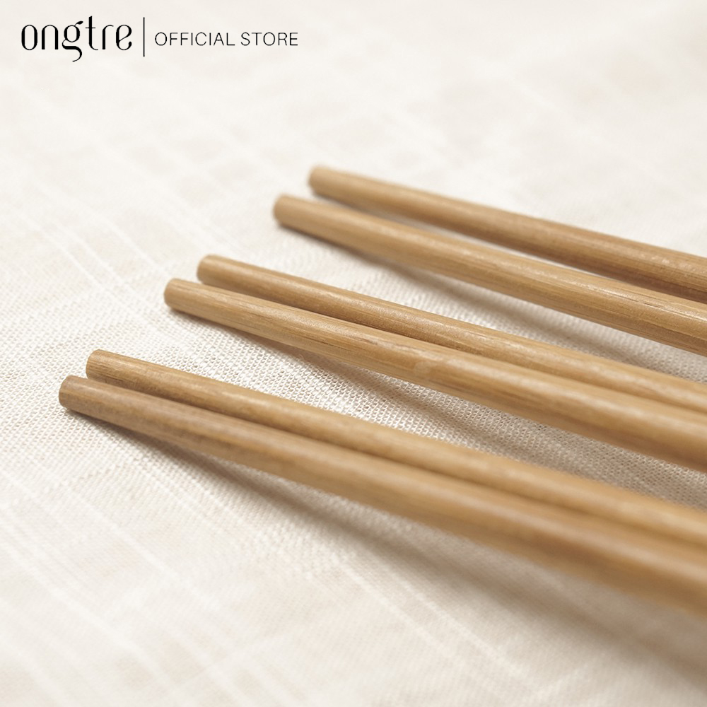 Bộ 10 đôi đũa tre / gỗ an toàn vệ sinh, sử dụng cho gia đình, nhà hàng, khách sạn | ongtre