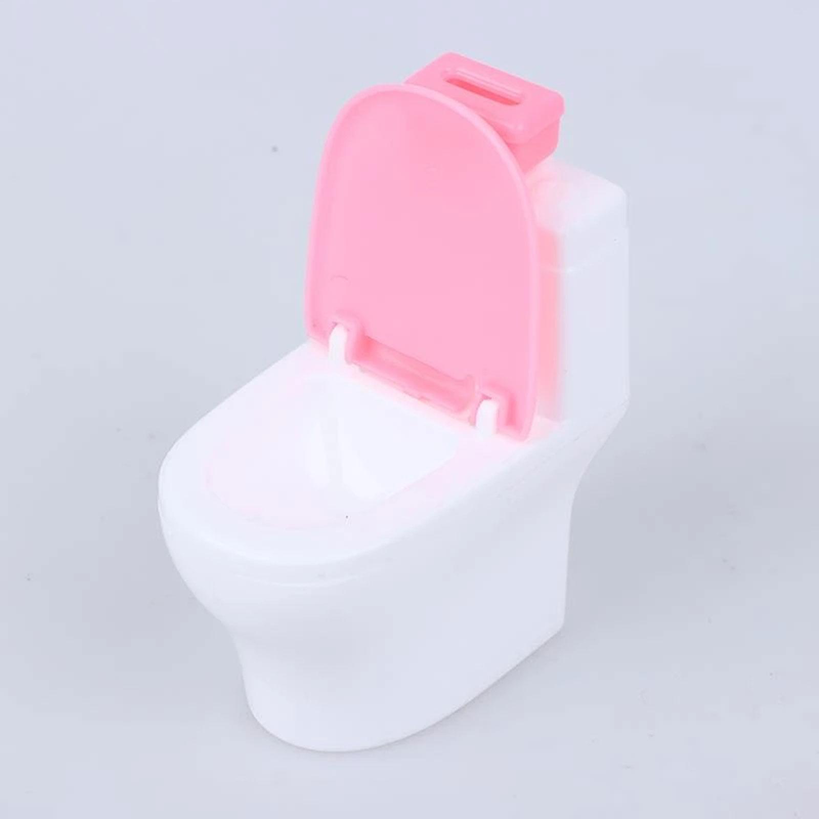 Dollhouse Toilet Life Scene Dollhouse Furniture Decor for Kids Girls Gifts