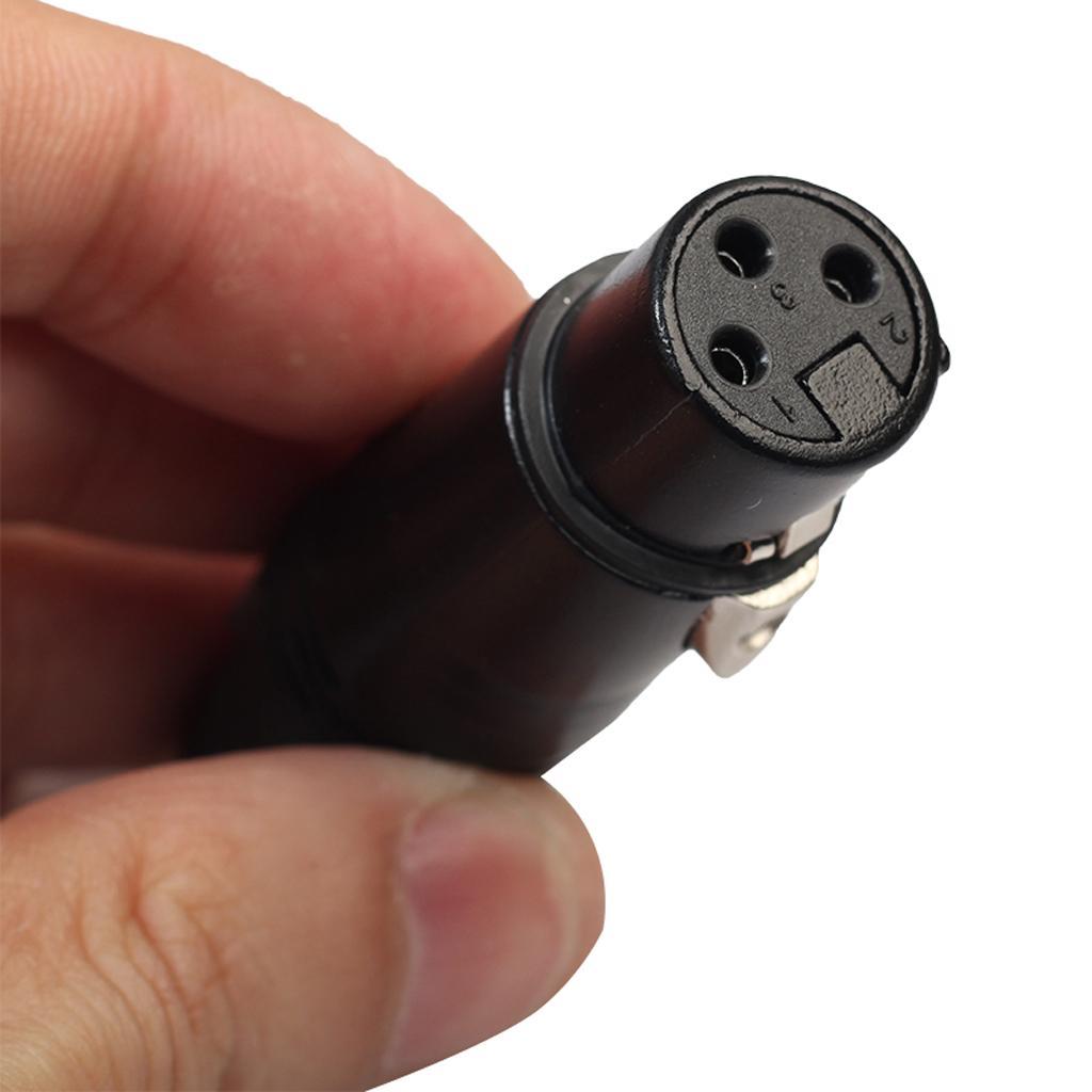 5 Pairs 3 Pin XLR Microphone Plug Audio Cable Connector Male & Female DIY