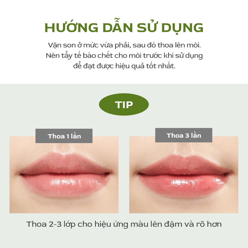 Nacific Son dưỡng môi Vegan Lip Glow 3.9g