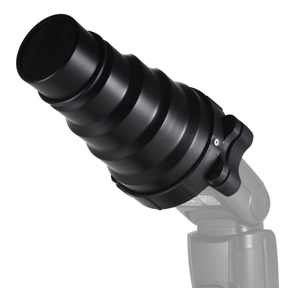 Bộ lọc màu Đèn flash hình nón có nút bấm với Lưới tổ ong 5 chiếc Neewer Canon Nikon