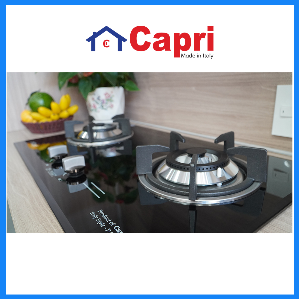 Bếp gas âm kính 2 lò Capri CR-209KT | Hàng chính hãng