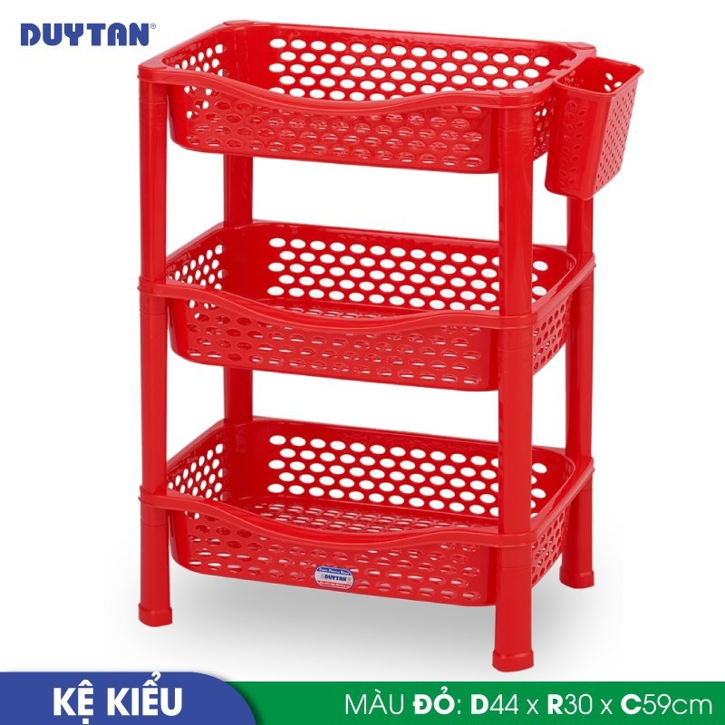 Kệ kiểu nhựa Duy Tân 3 ngăn  - 37364 - Giao màu ngẫu nhiên - Hàng chính hãng