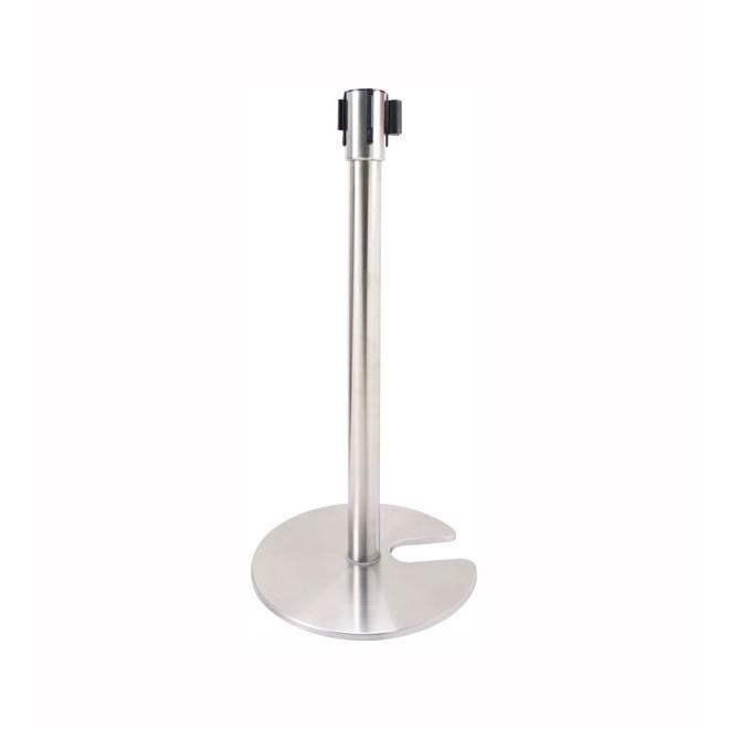 CỘT CHẮN PHÂN LÀN LỐI ĐI - TRỤ CỘT CHẮN - CỘT CHẮN ĐẾ CHỮ U INOX MÀU BẠC - CỘT CHẮN HÀNH LAN