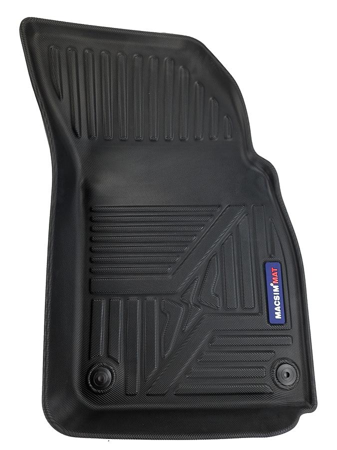 Thảm lót sàn ô tô Audi Q8 2019 - 2020 Nhãn hiệu Macsim chất liệu nhựa TPV cao cấp màu đen