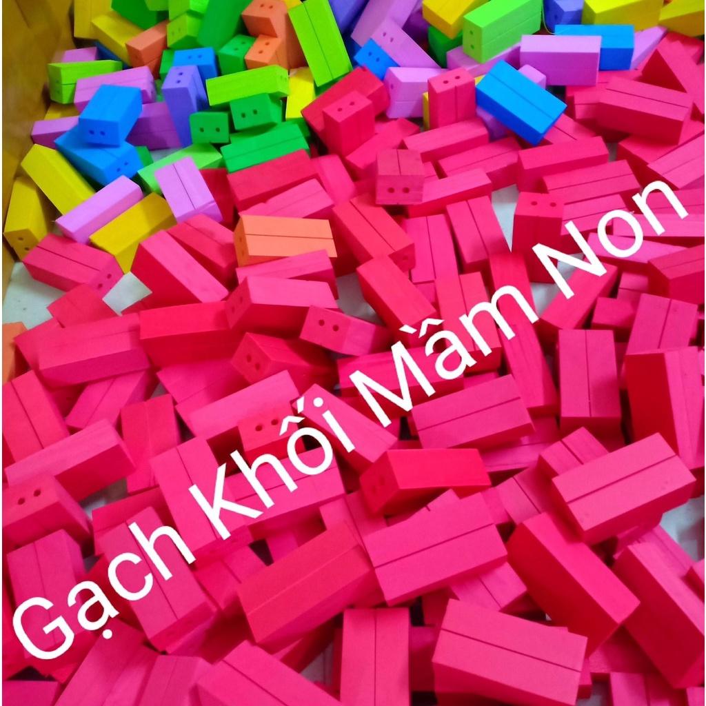 GẠCH XẾP KHỐI MẦM NON CHO BÉ 500GR HÀNG LOẠI 1