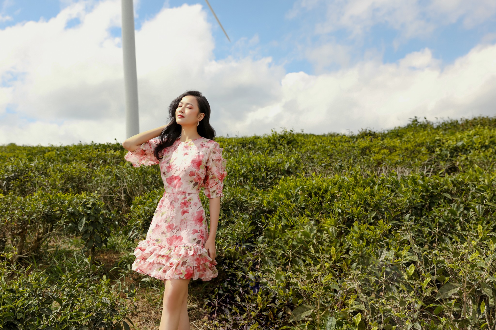 OLV - Đầm Cerise Floral Dress