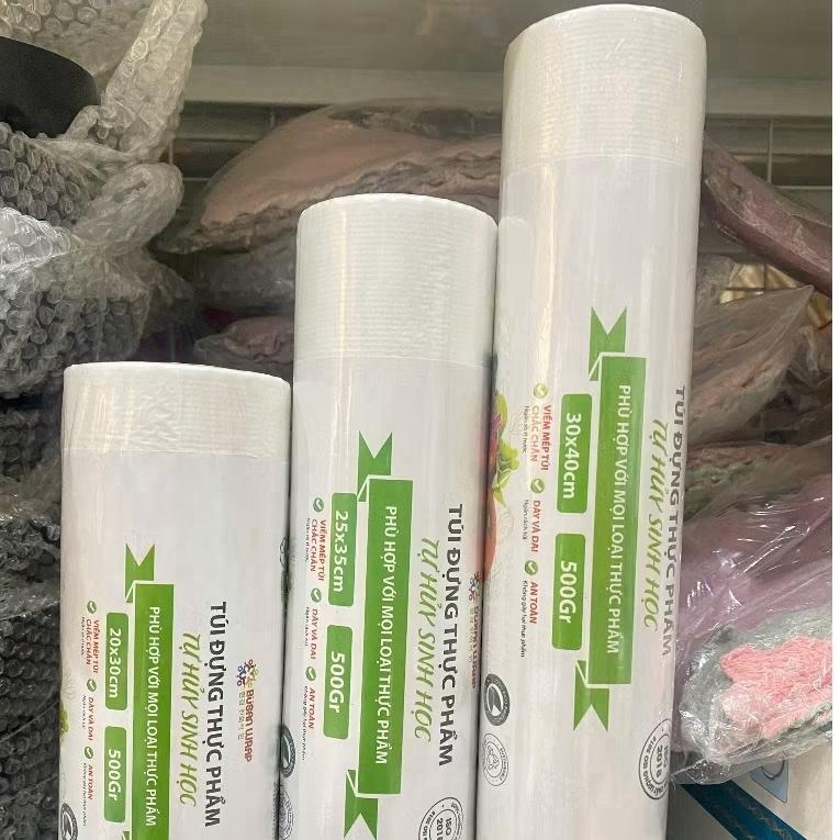 [ANHOTSHOP] Túi Đựng Thực Phẩm Tự Hủy Sinh Học Busan Wrap – Cuộn Nilon 500g Loại Dày Dặn, Đủ Cân, Nhiều Kích Thước