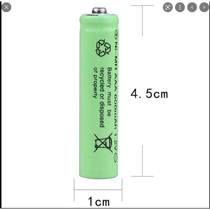 Pin sạc AAA 1.2v 600mah NI-MH đồ chơi điều khiển sạc lại